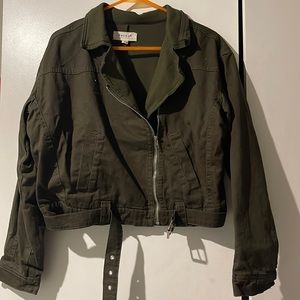 Pacsun demin motorcycle jacket, never worn